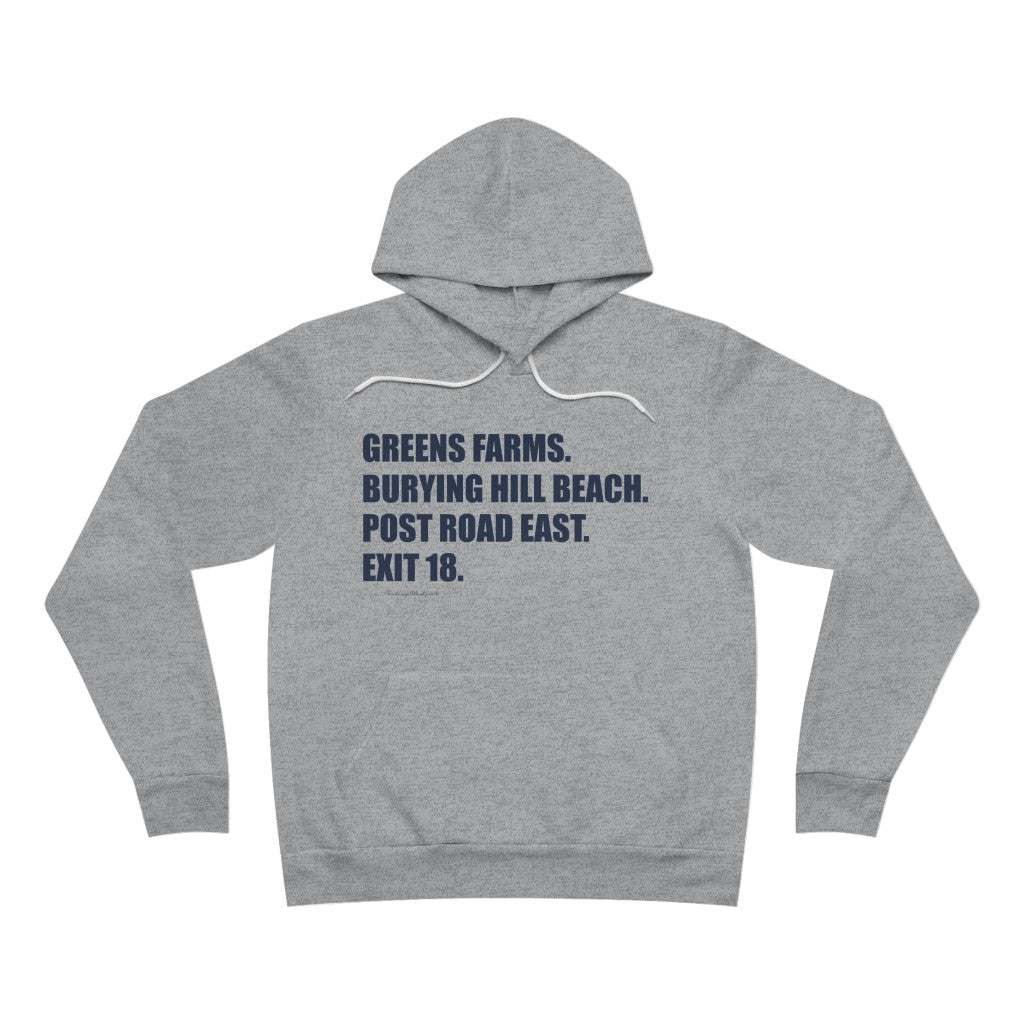 westport ct / connecticut unisex hooded sweatshirt hoodie