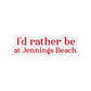 jennings beach fairfield ct sticker 