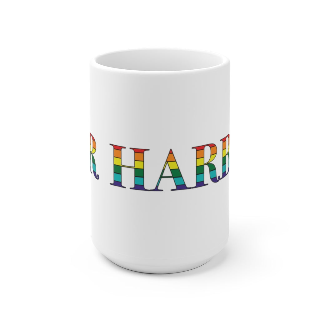 Bar Harbor Rainbow White Ceramic Mug