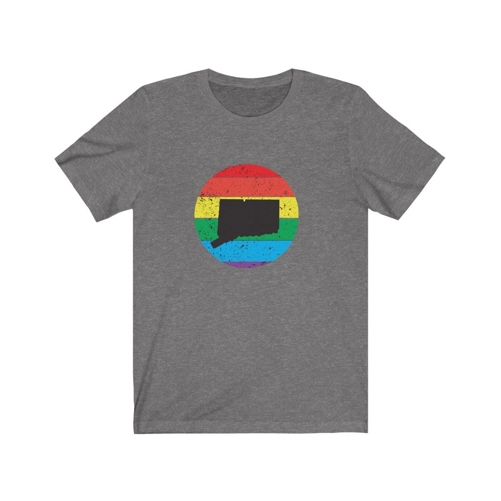 Connecticut Rainbow Unisex Jersey Short Sleeve Tee