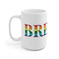 Brewer Rainbow White Ceramic Mug