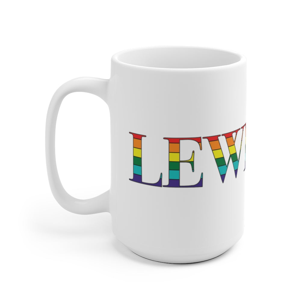 Lewiston Rainbow White Ceramic Mug