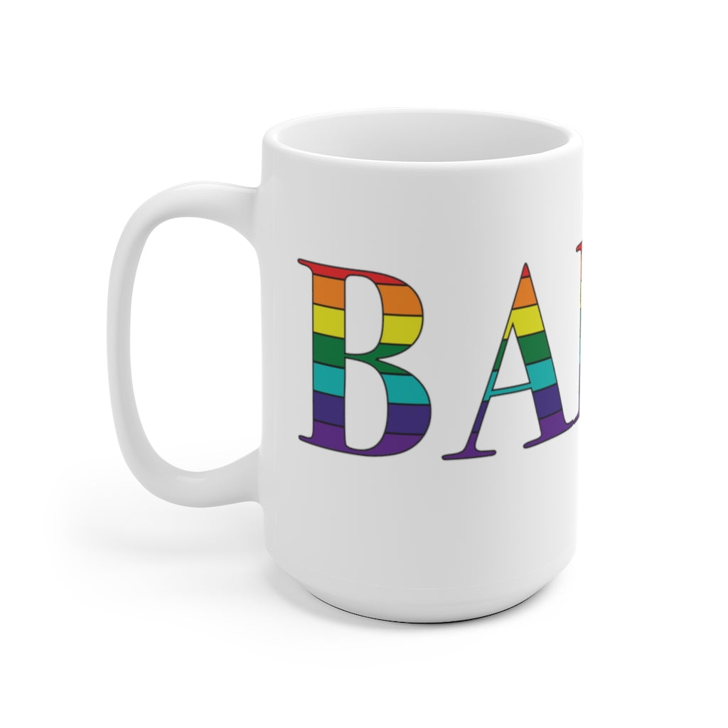 Barre Rainbow White Ceramic Mug