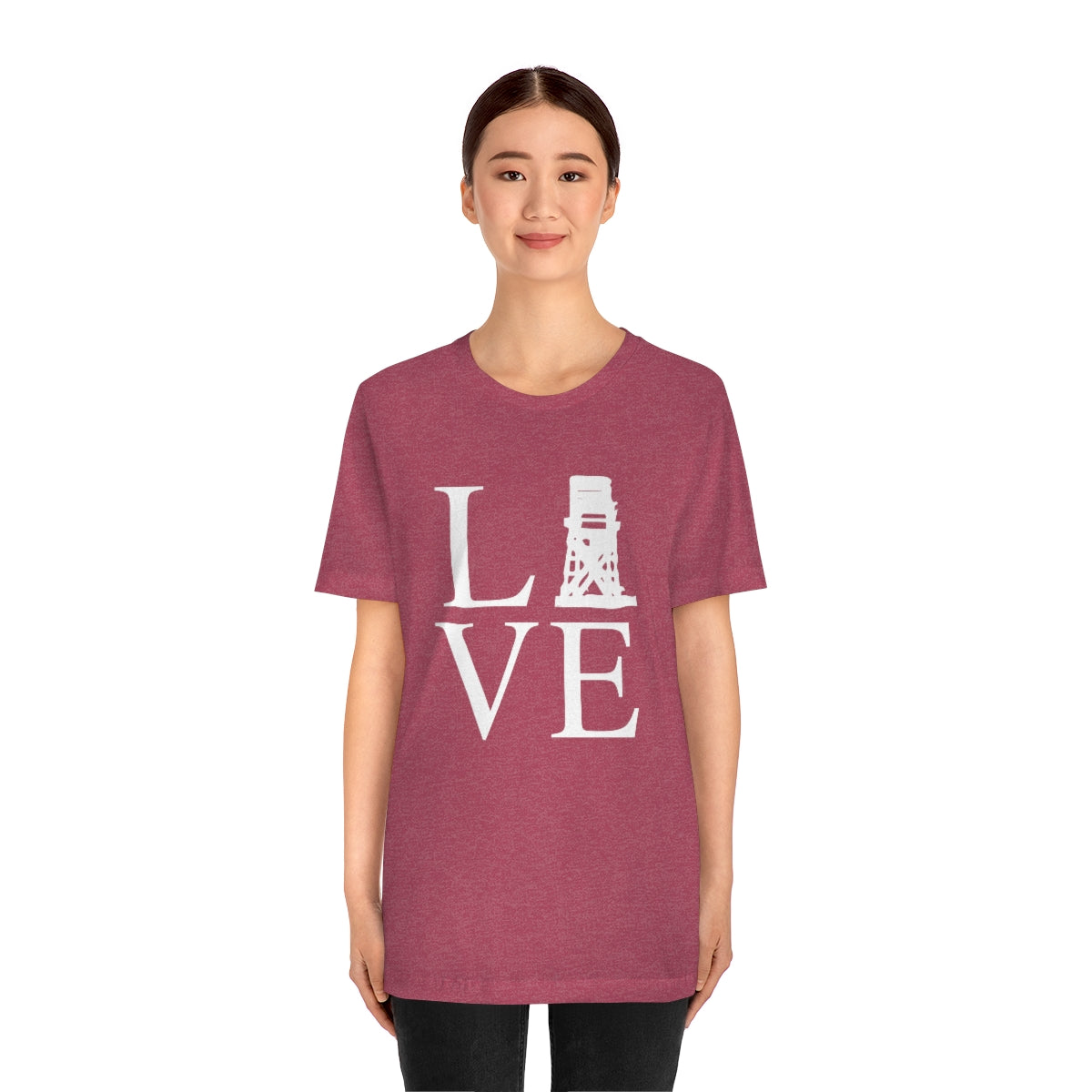 Fairfield Love (front) Unisex Jersey Short Sleeve Tee