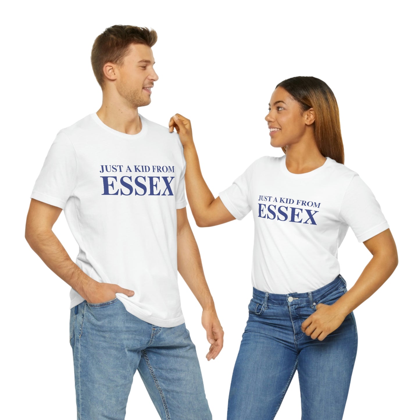 Just a kid from Essex Unisex Jersey Short Sleeve Tee