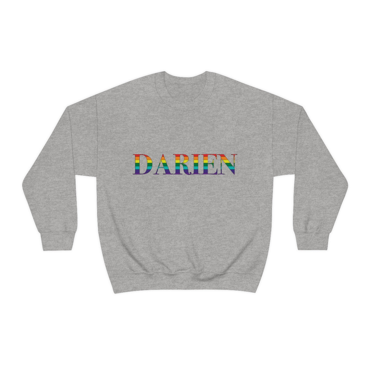 Darien pride rainbow sweatshirt