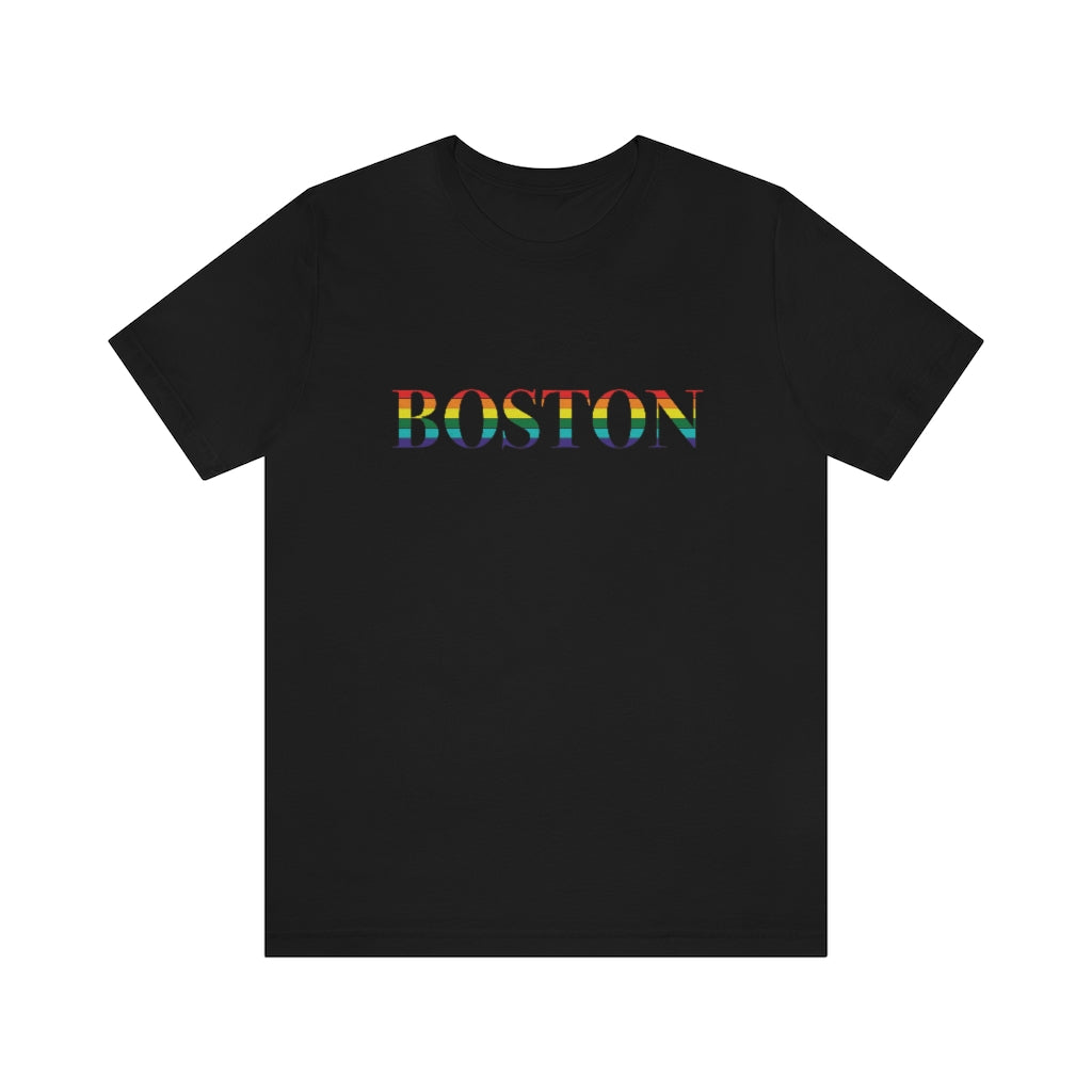 Boston Rainbow Unisex Jersey Short Sleeve Tee