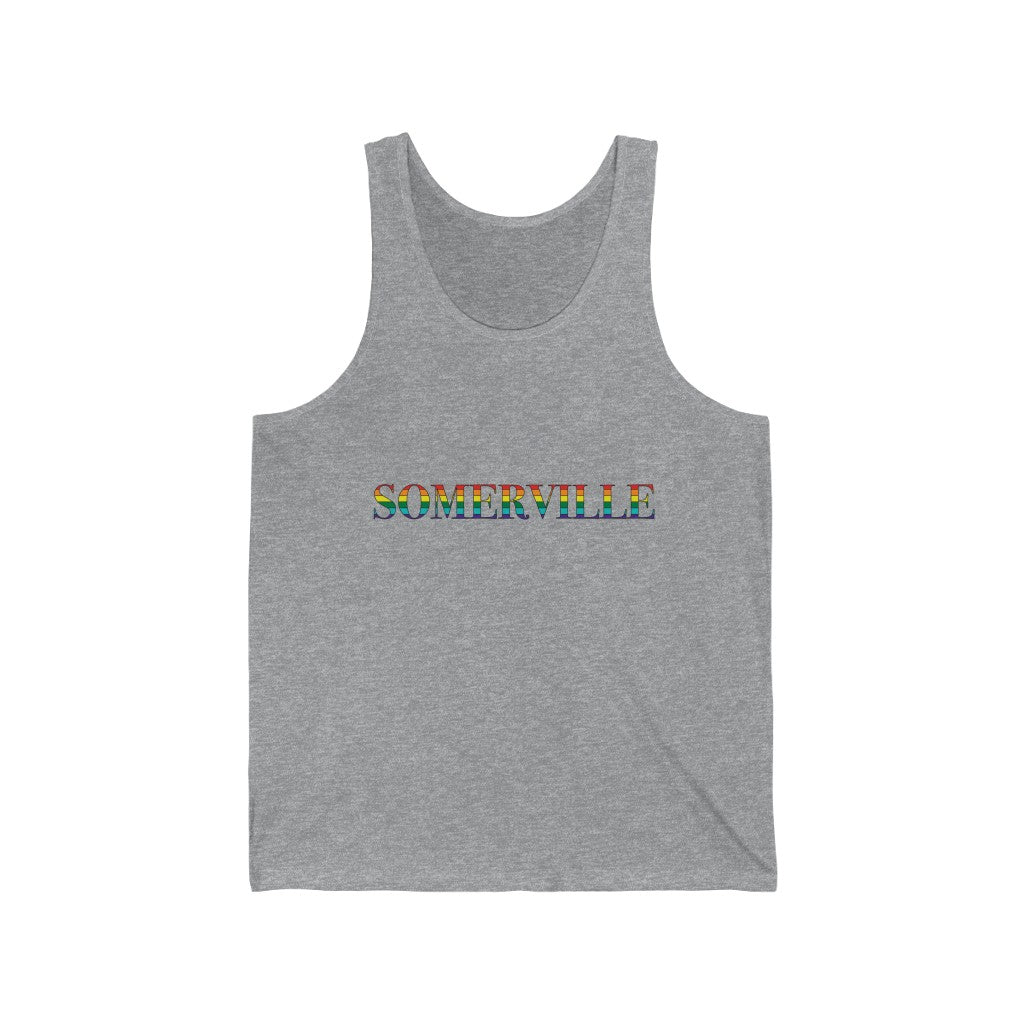 Somerville Rainbow Unisex Jersey Tank