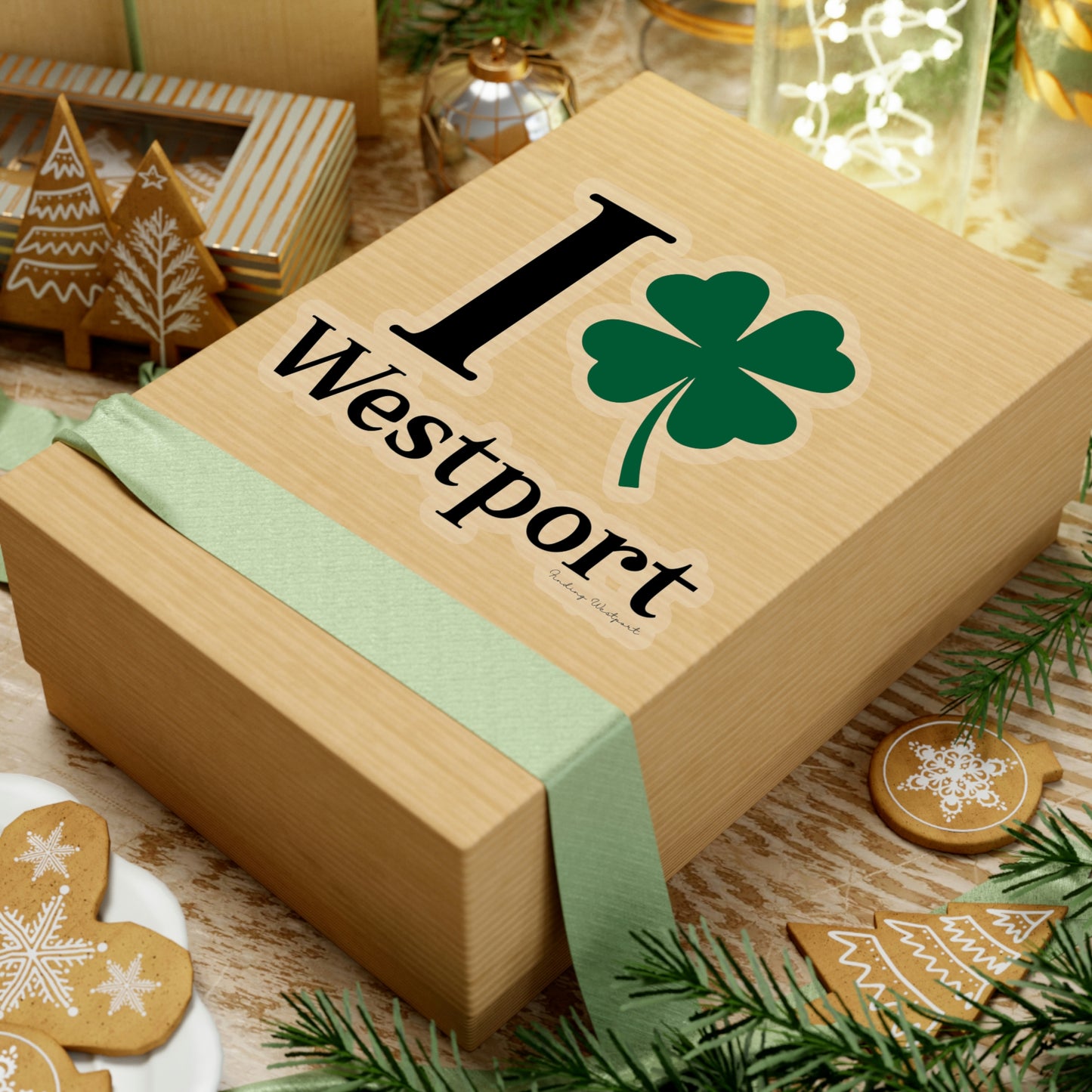 I Clover Westport Kiss-Cut Stickers