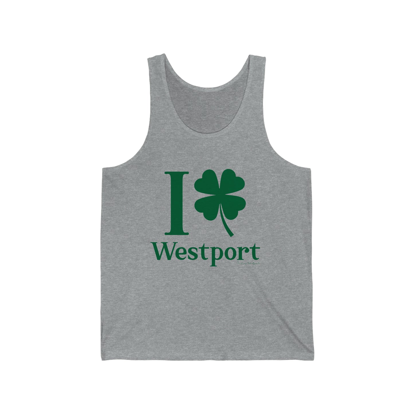 I Clover Westport (Green) Unisex Jersey Tank