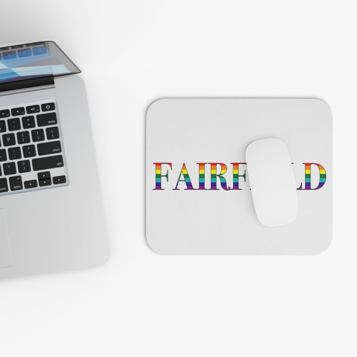 Fairfield Rainbow Mouse Pad (Rectangle)