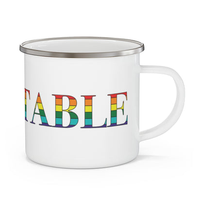 Barnstable Rainbow Enamel Camping Mug