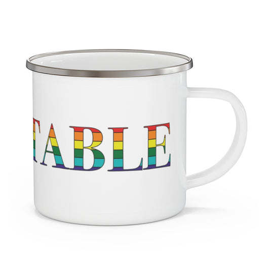 Barnstable Rainbow Enamel Camping Mug