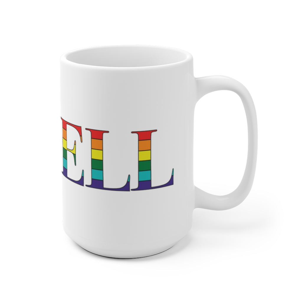 Lowell Rainbow White Ceramic Mug