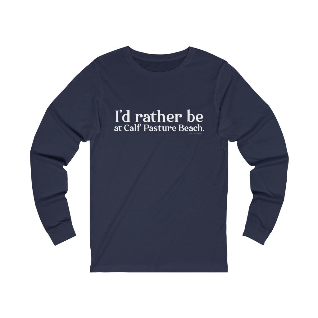 I'd rather be at Calf Pasture Beach   I’d rather be at Calf Pasture Beach.  Norwalk Connecticut tee shirts, hoodies sweatshirts, mugs and other apparel, home gifts and souvenirs. Proceeds of this collections goes to help Finding Norwalk and Finding Connecticut’s brand. Free USA shipping.