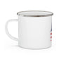 Maine American Flag Enamel Camping Mug