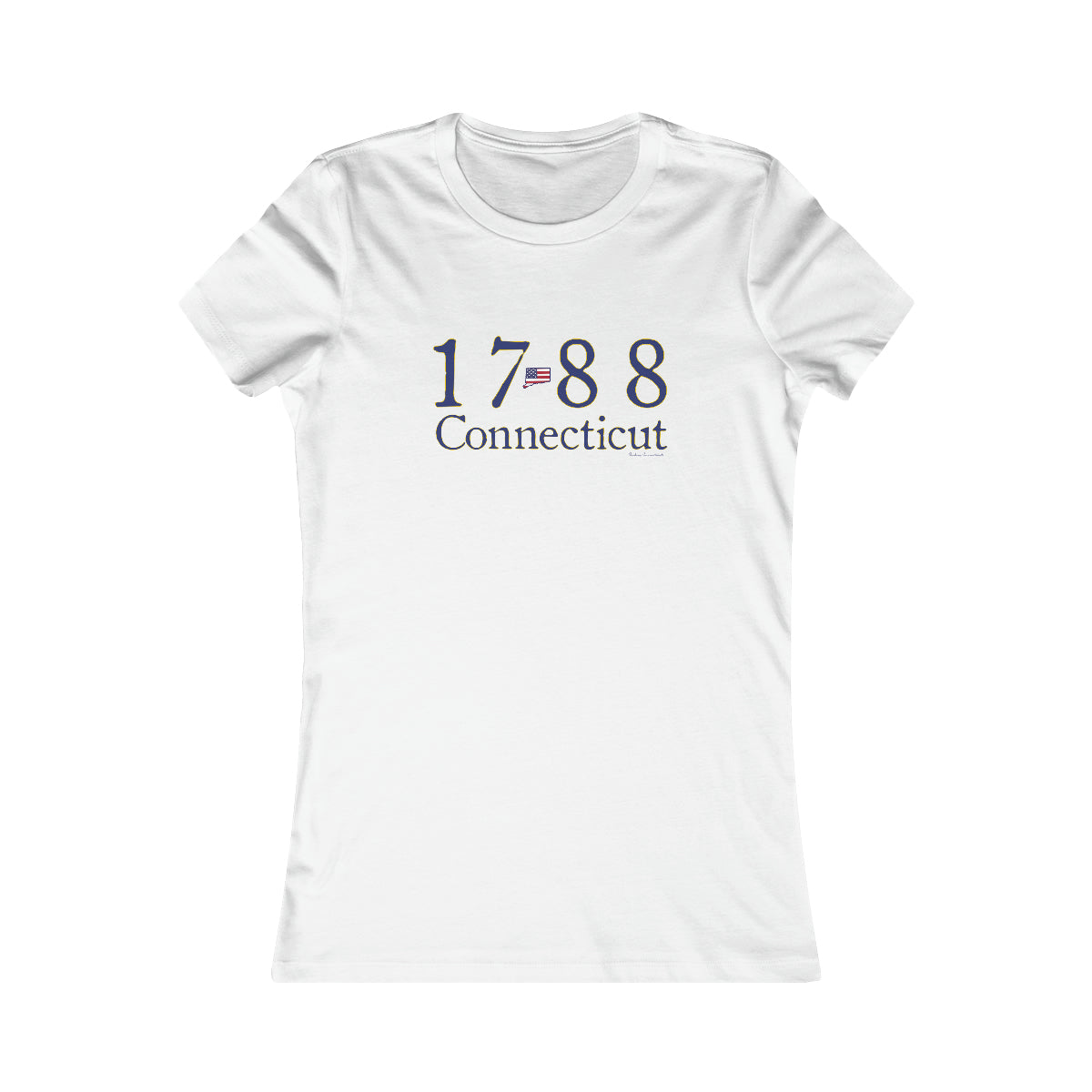 1788 Connecticut American Flag Women's Favorite Tee