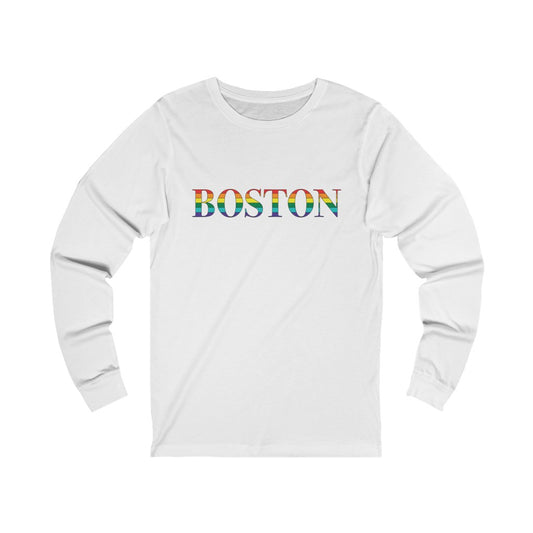 Boston Rainbow Unisex Jersey Long Sleeve Tee