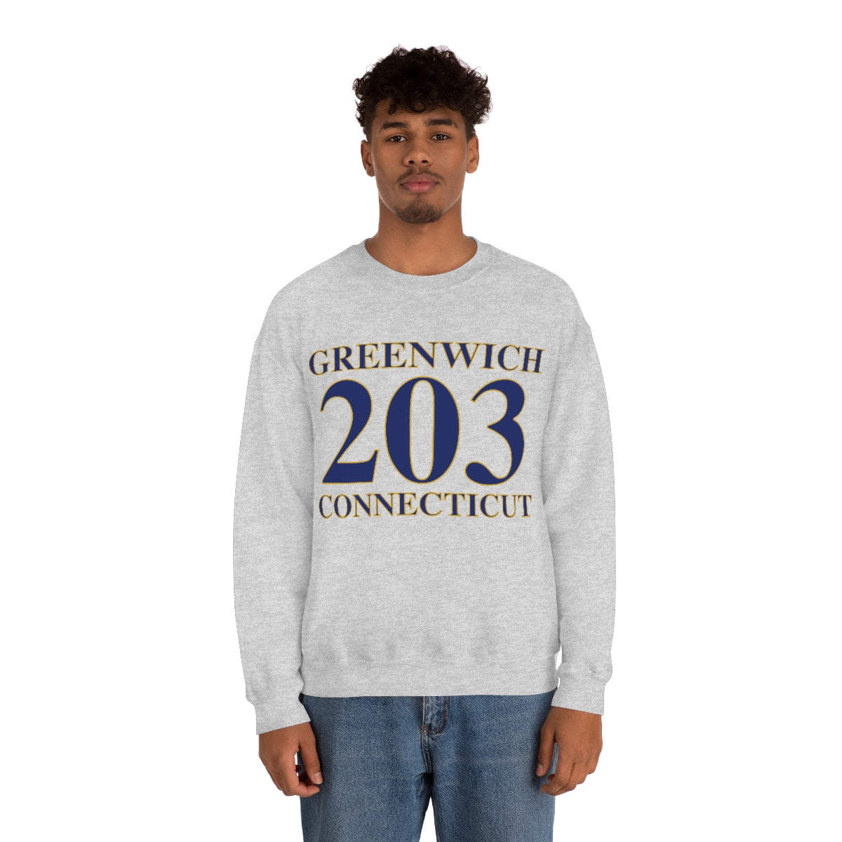 Greenwich 203 Connecticut Unisex Heavy Blend™ Crewneck Sweatshirt