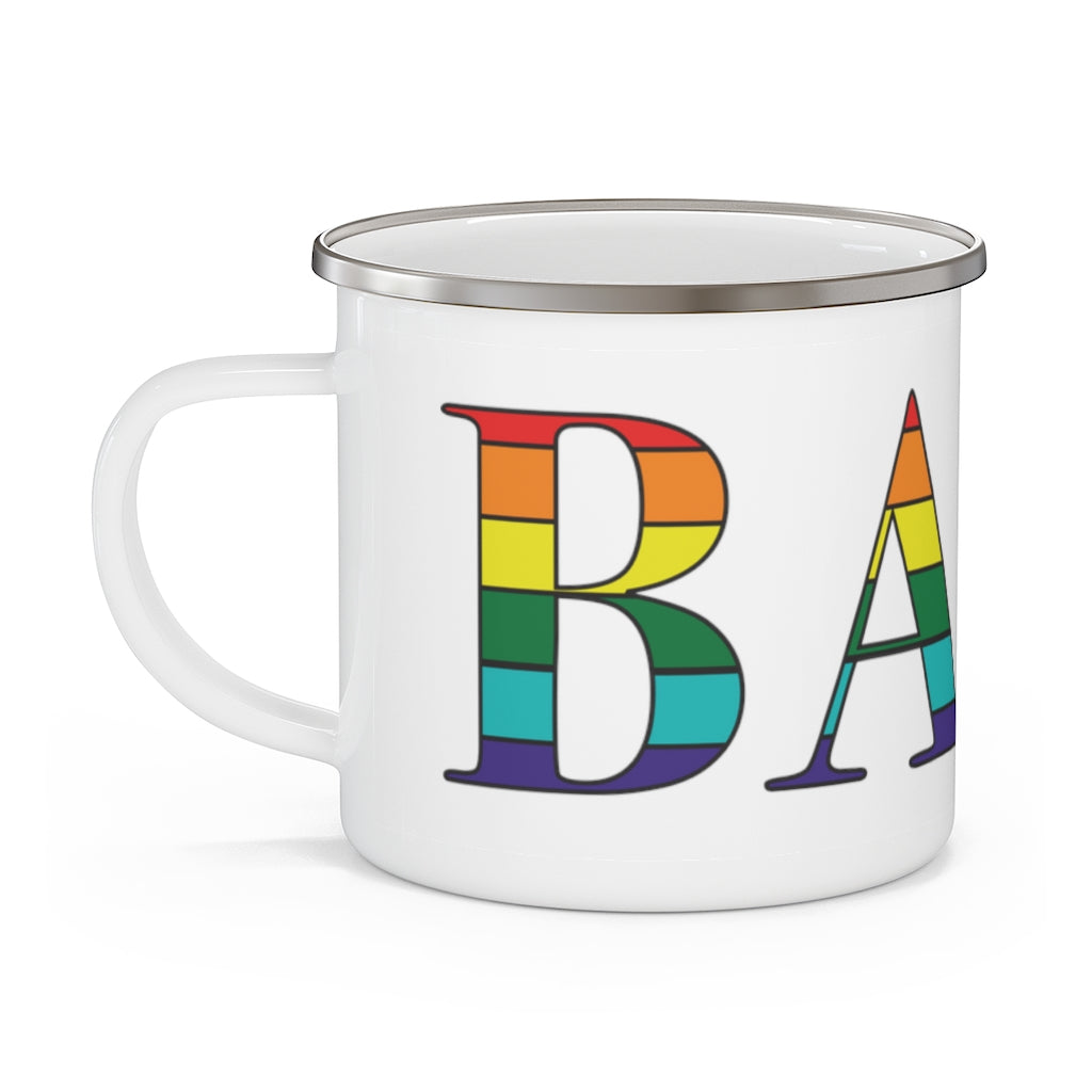 Bath Rainbow Enamel Camping Mug