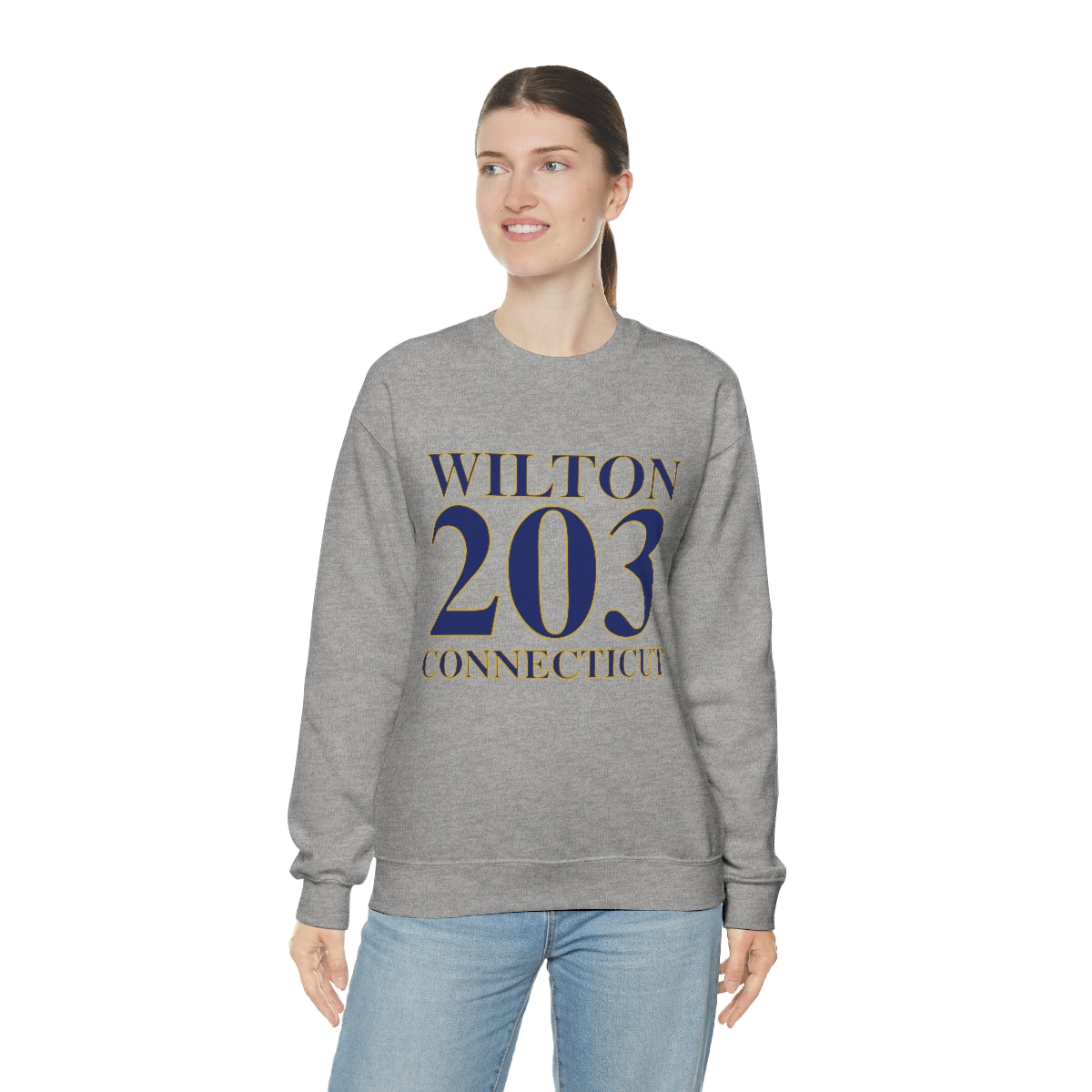 Wilton 203 Connecticut Unisex Heavy Blend™ Crewneck Sweatshirt