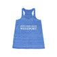 Just a kid from Westport Women's Flowy Racerback Tank