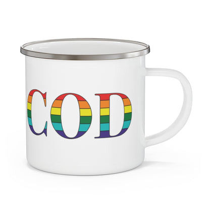 Cape Cod Rainbow Enamel Camping Mug