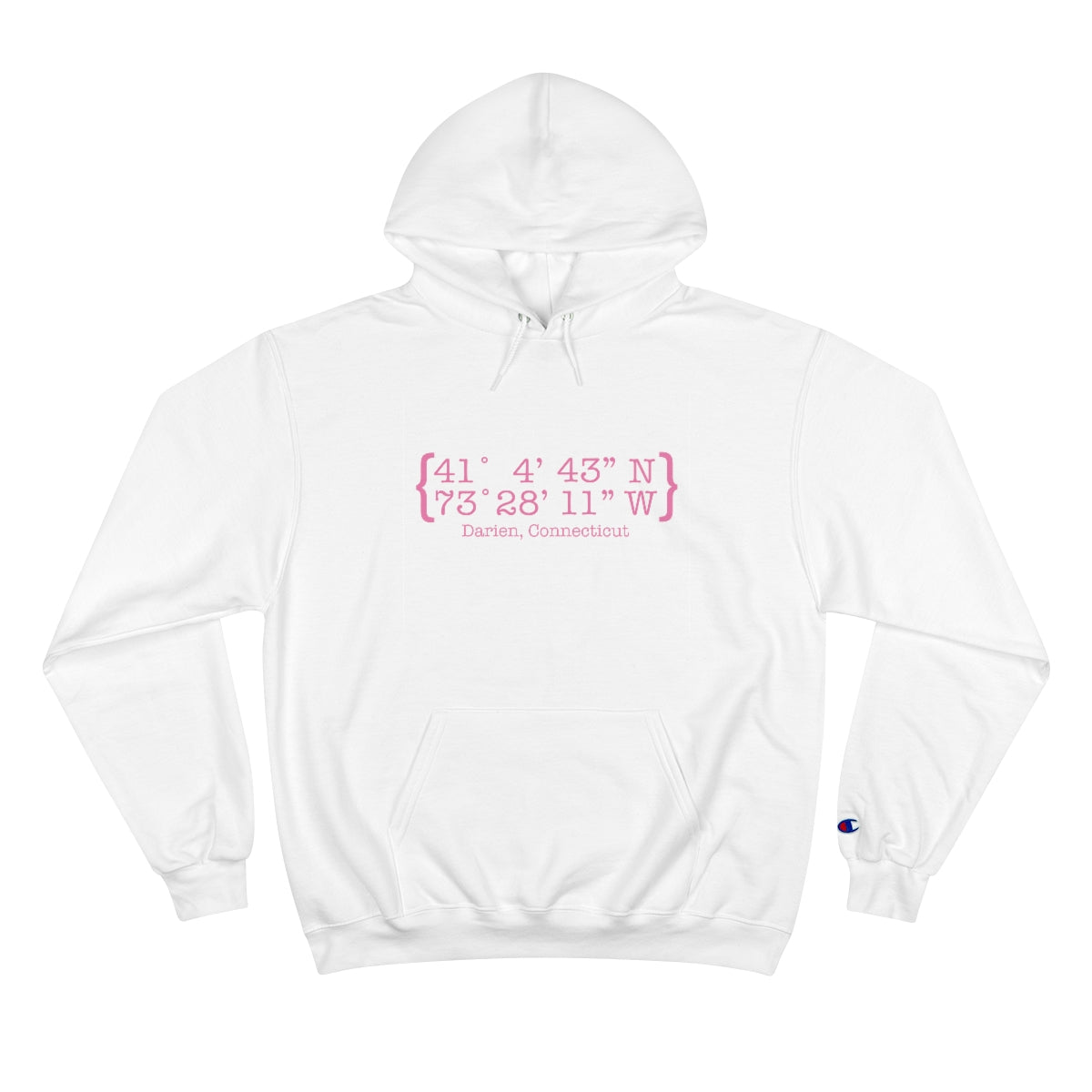 Darien Coordinates Champion Hoodie