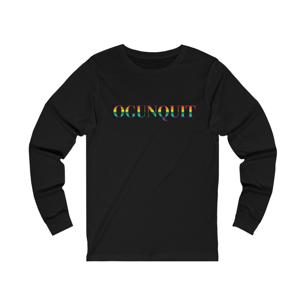 Ogunquit Rainbow Unisex Jersey Long Sleeve Tee