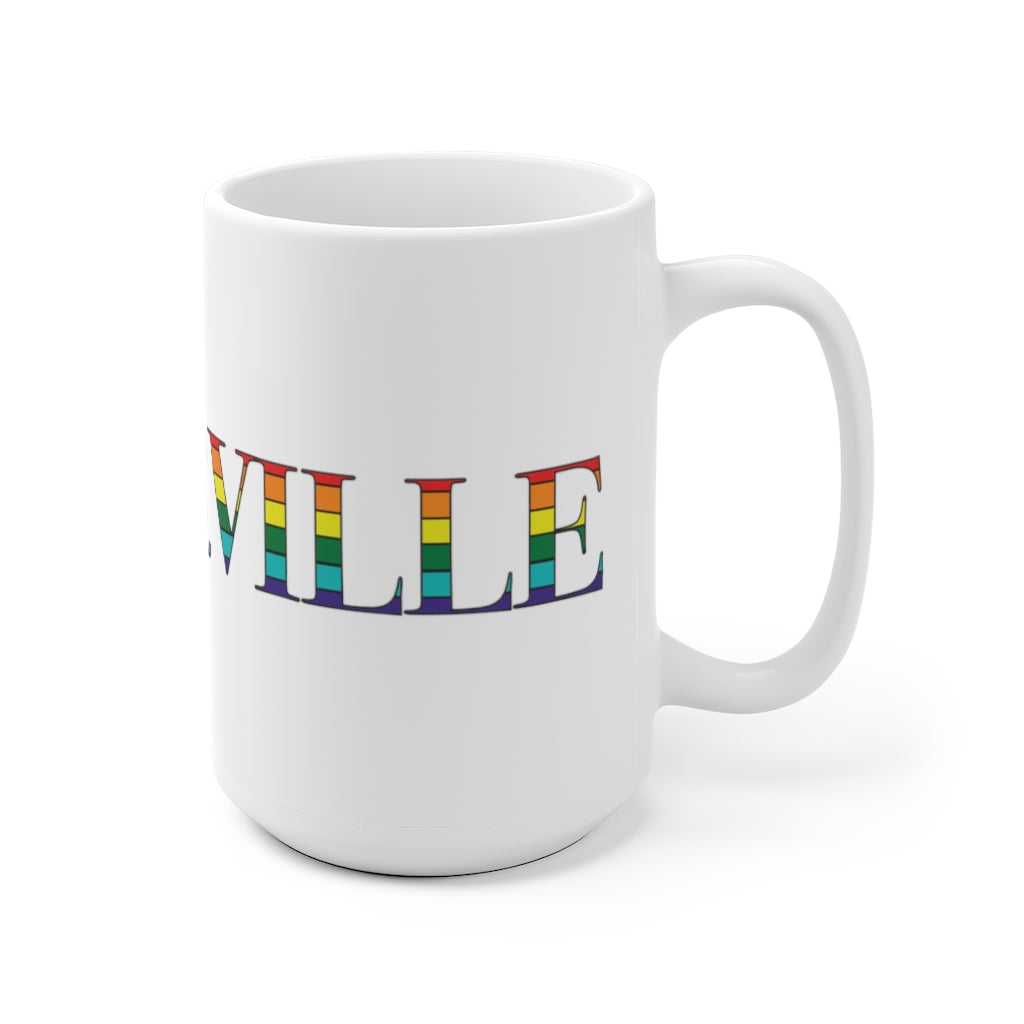 Waterville Rainbow White Ceramic Mug