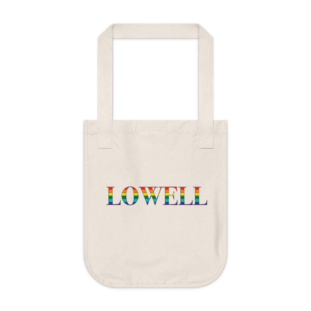 Lowell Rainbow Organic Canvas Tote Bag