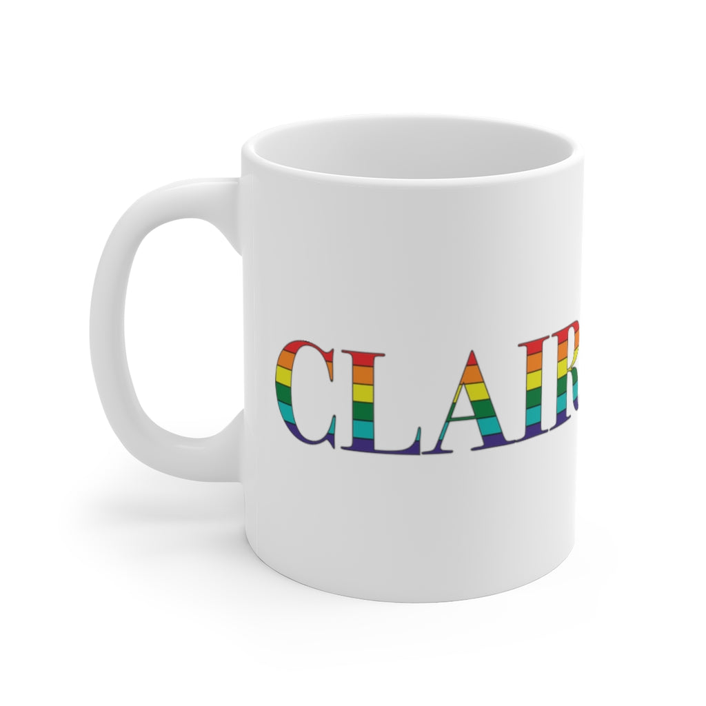 Clairemont Rainbow White Ceramic Mug