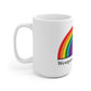 Minuteman Rainbow White Ceramic Mug