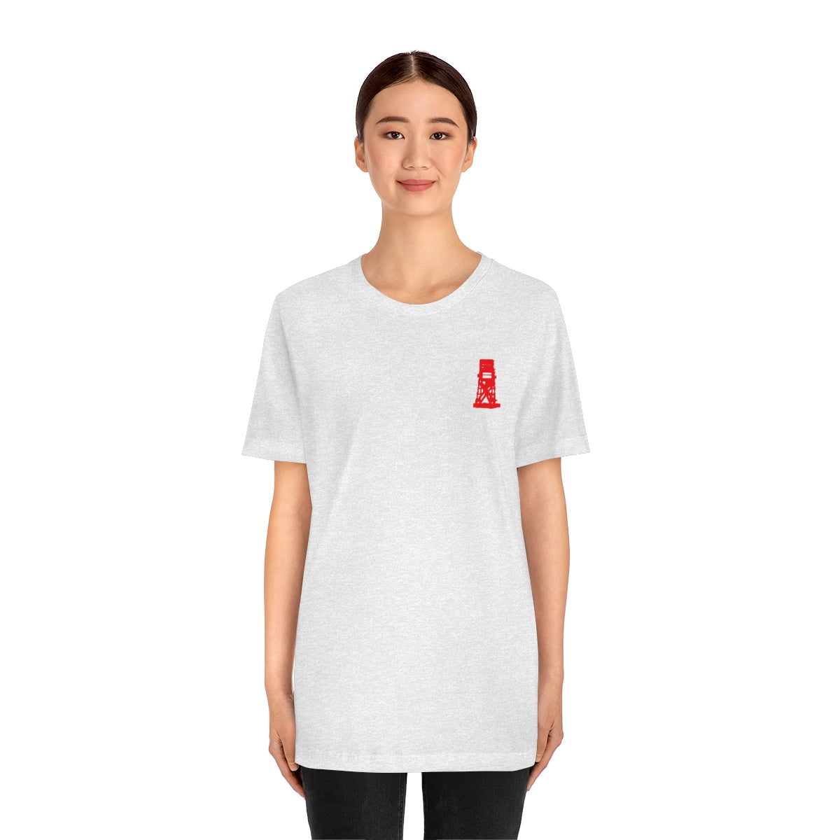 Fairfield Love (front and back) Unisex Jersey Short Sleeve Tee