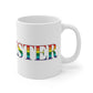 Rochester Rainbow White Ceramic Mug