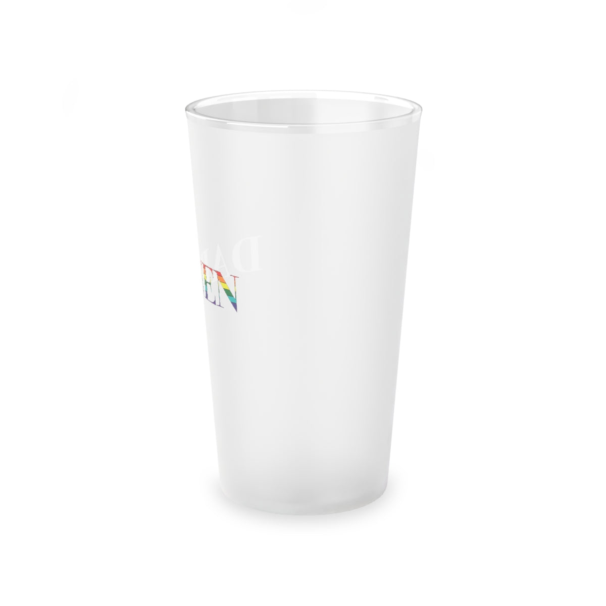 Darien Rainbow Frosted Pint Glass, 16oz