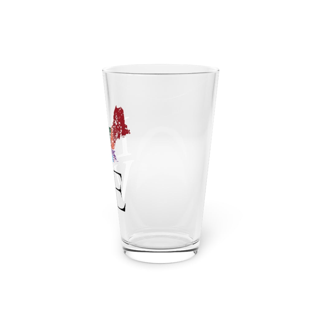 New England Love Pint Glass, 16oz