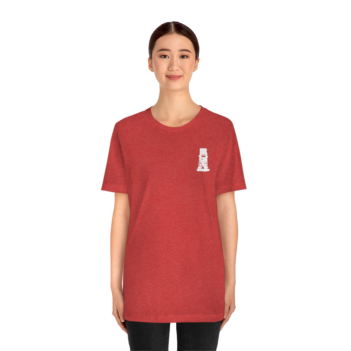 Fairfield Love (front and back) Unisex Jersey Short Sleeve Tee