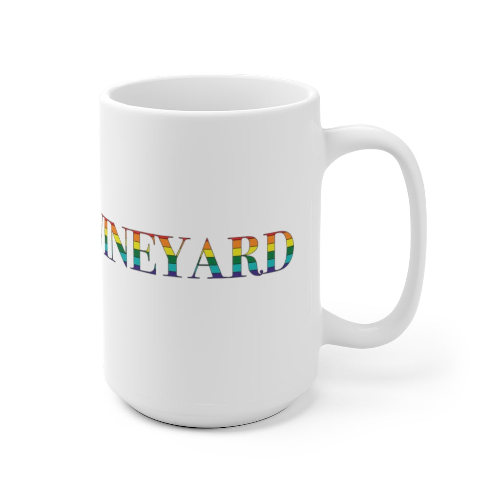 Martha's Vineyard Rainbow  White Ceramic Mug