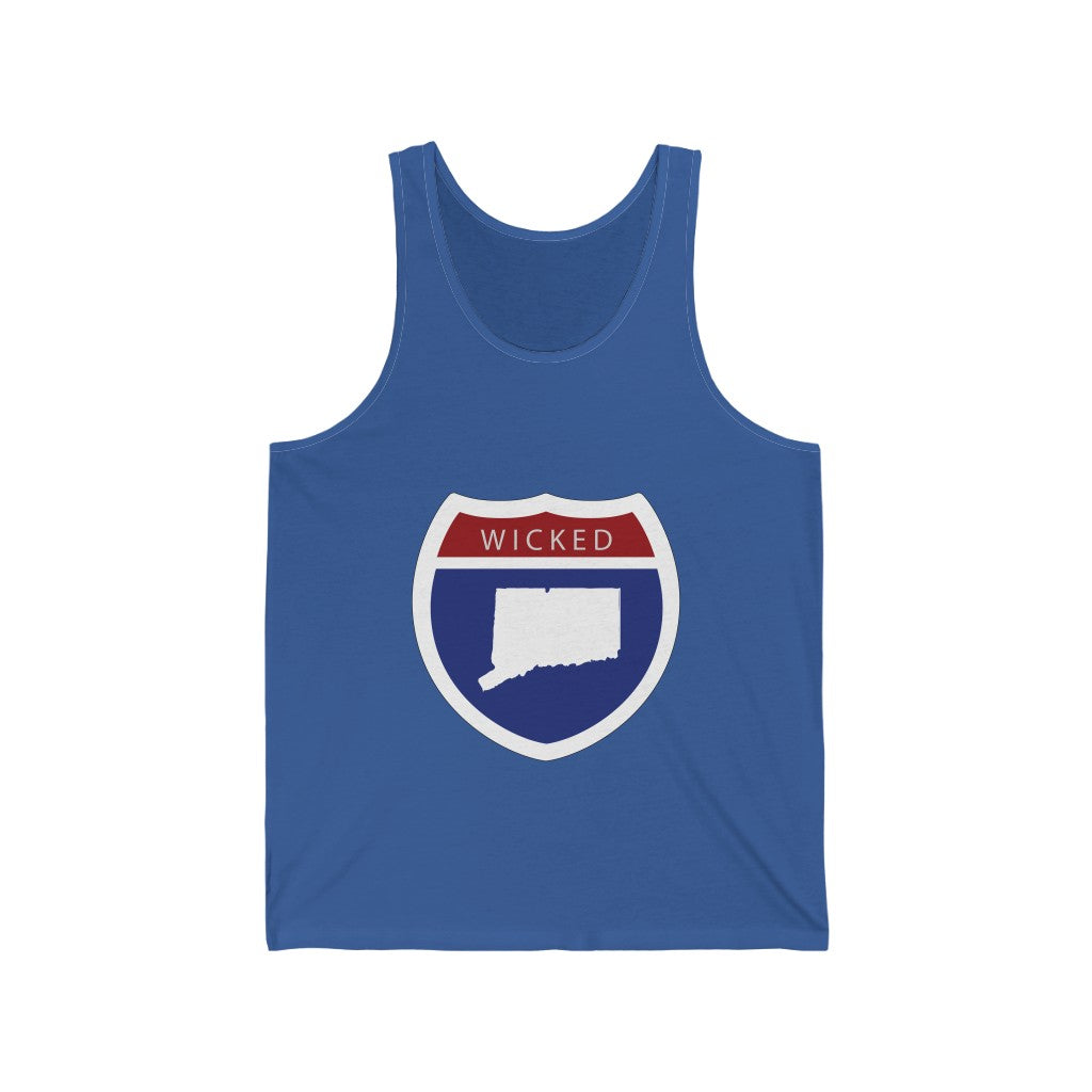 Wicked Connecticut Interstate Unisex Jersey Tank