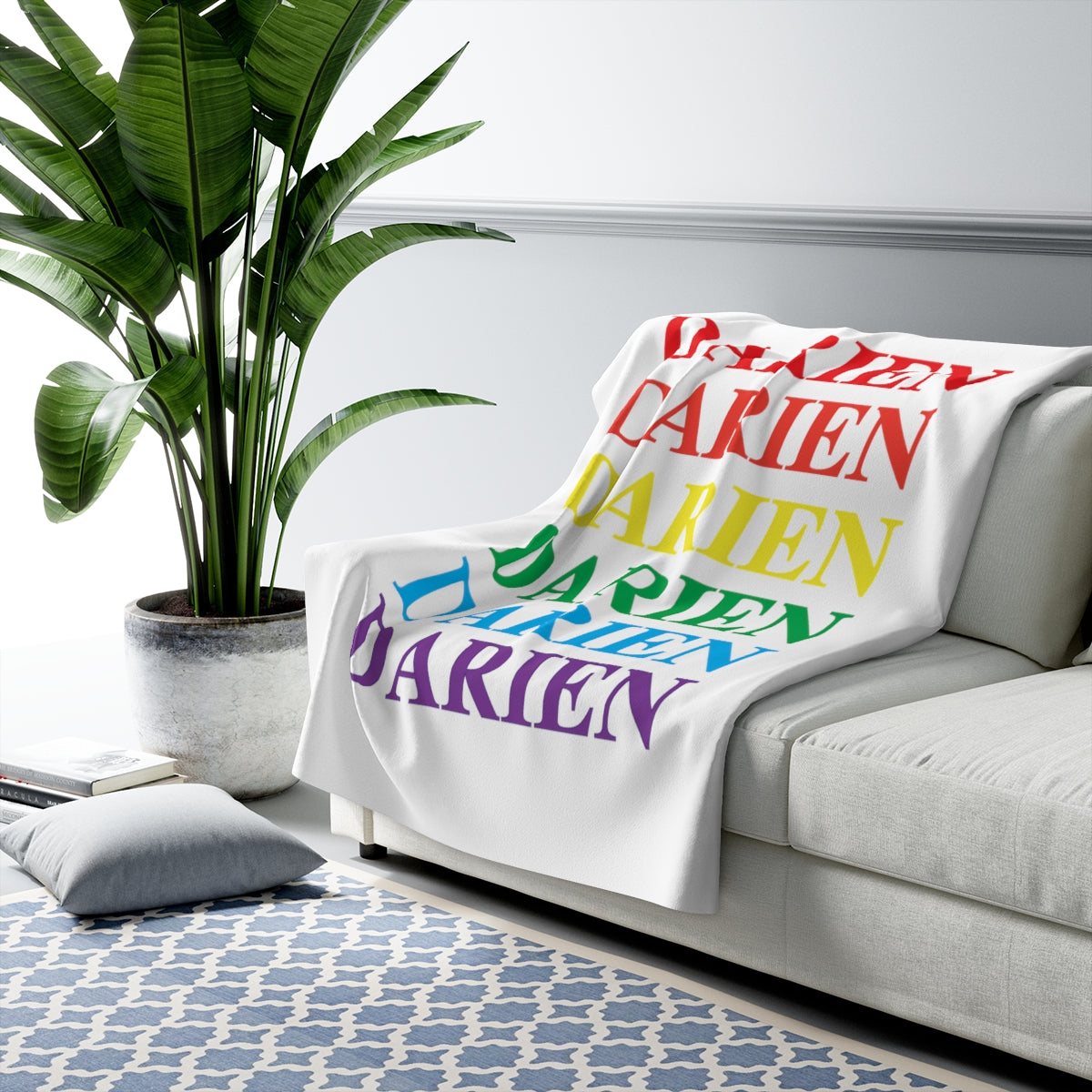 Darien Pride Sherpa Fleece Blanket