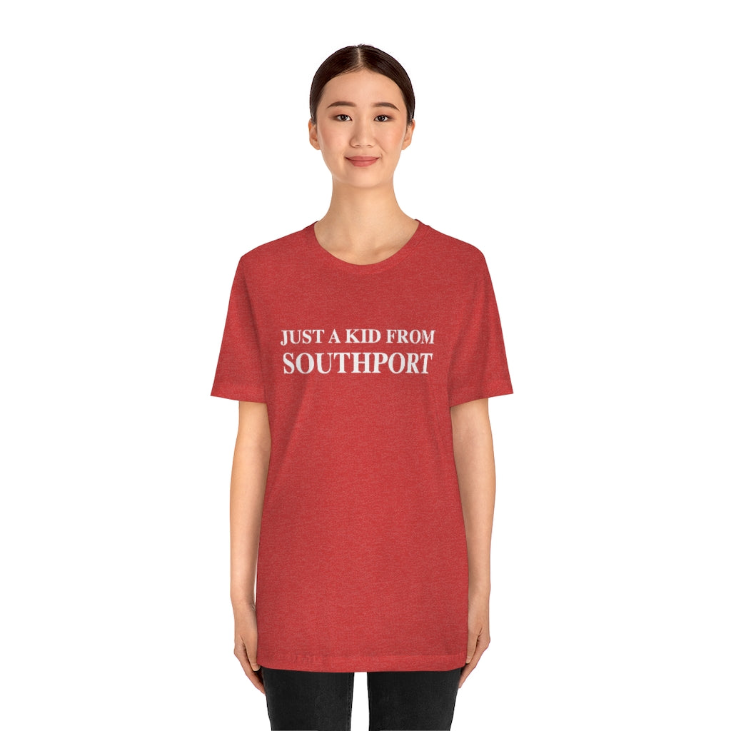 Just a kid from Southport. Southport, Connecticut tee shirts, hoodies sweatshirts, mugs and other apparel, home gifts and souvenirs. Proceeds of this collections goes to help Finding Fairfield and Finding Connecticut’s brand. Free USA shipping