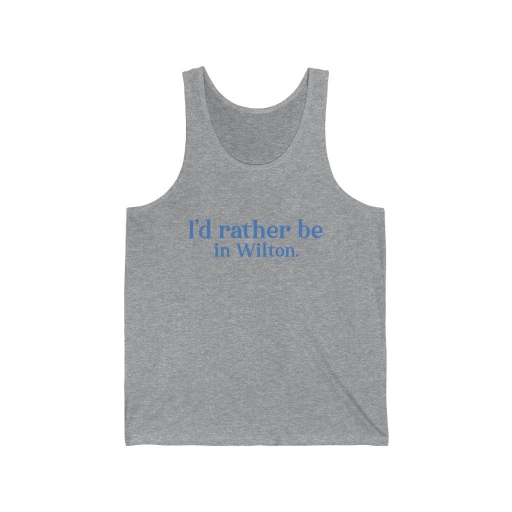 Id rather be in wilton connecticut shirt