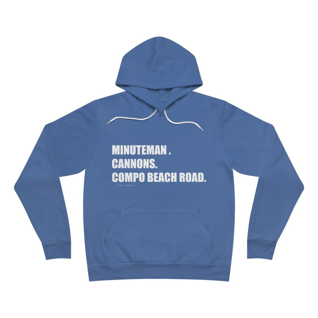 Minuteman. Cannons. Compo Beach Road. Unisex Heavy Blend Crewneck Sweatshirt  How do you say Westport without saying Westport? Westport, Connecticut is filled with unique aspects. Each providing different elements that make up the town from historic to modern traditions. Minuteman. Cannons. Compo Beach Road. You know its Westport.   Proceeds of this collection goes to help build Finding Westport and Finding Connecticut's  brands. 