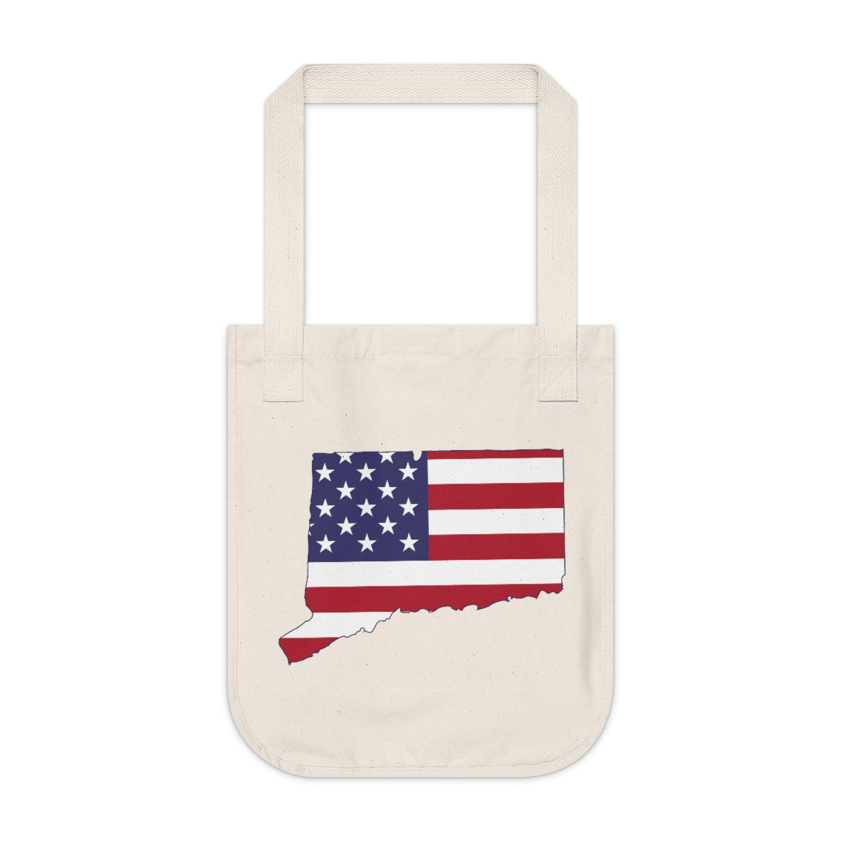 connecticut / ct american flag tote bag 