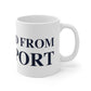 Just a kid from Westport White Ceramic Mug