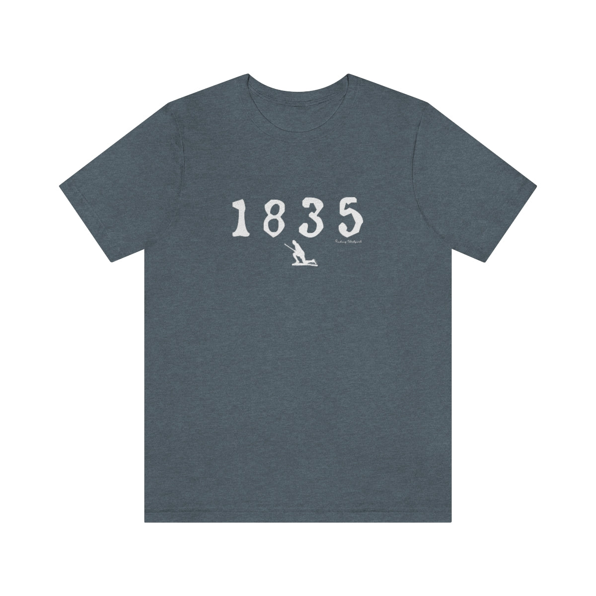 1835 Westport - White Unisex Jersey Short Sleeve Tee