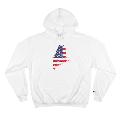 Maine American Flag Champion Hoodie