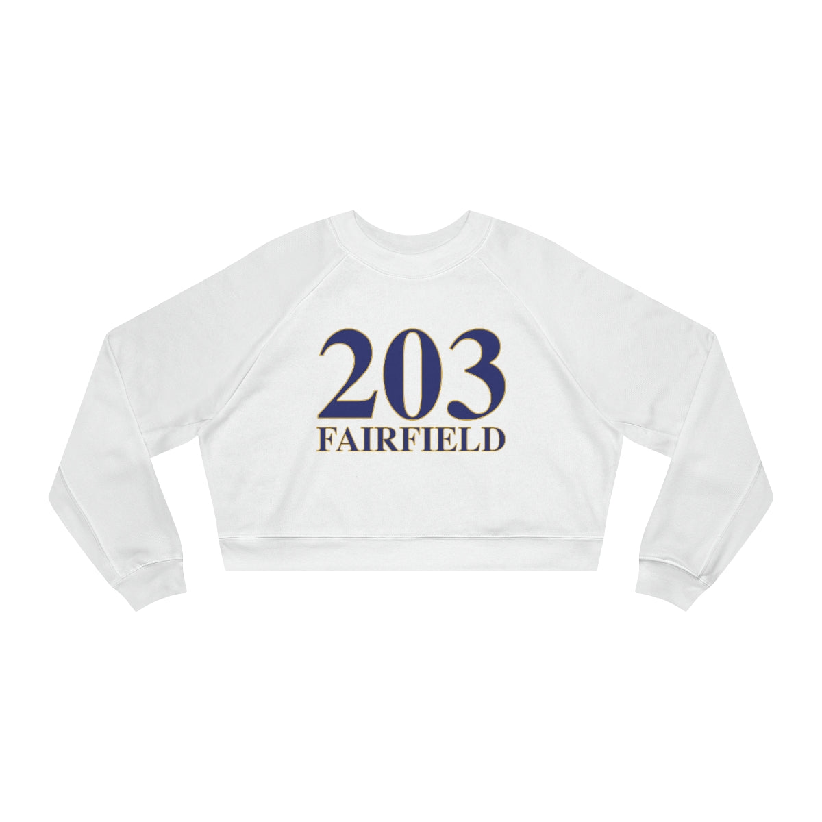 fairfield ct / connecticut womens cropped sweatshirt 