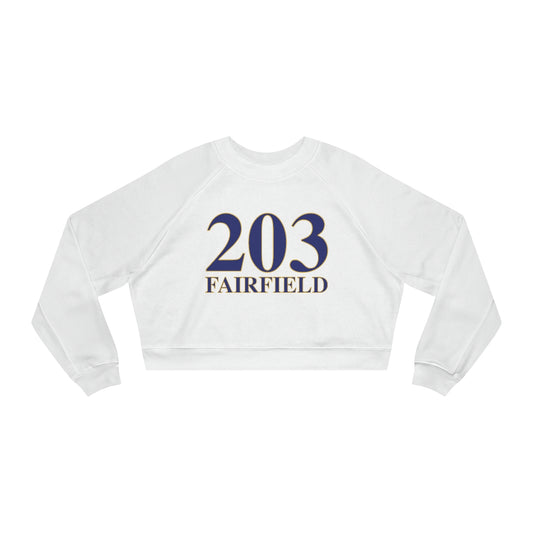 fairfield ct / connecticut womens cropped sweatshirt 